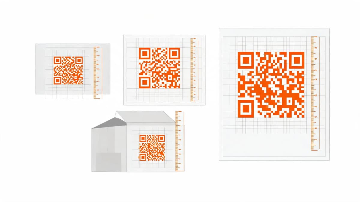 Размер QR-кода для печати: расчёт по расстоянию сканирования