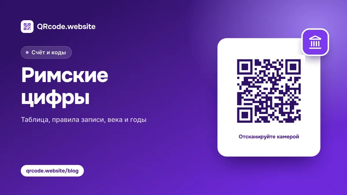 Римские цифры: таблица, правила записи, века и годы